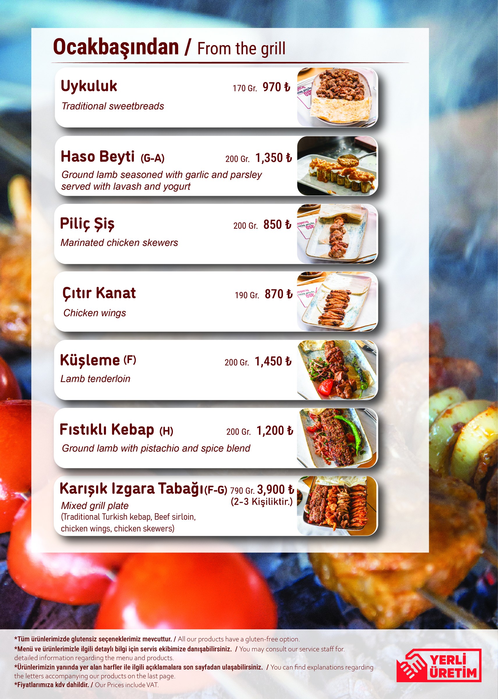 Haso Ocakbaşı menüsü sayfa 9